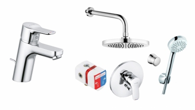 KLUDI PURE&EASY zestaw podtynkowy + umywalkowa