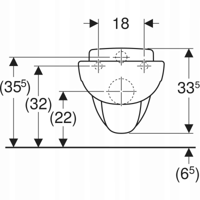 Geberit Bambini miska wisząca WC dla dzieci 201700000