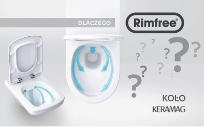 KOŁO NOVA PRO RIMFREE miska wisząca + deska wolnoopadająca