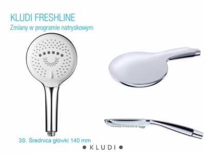 KLUDI FRESHLINE dual shower system  z termostatem , deszczownica 250 mm