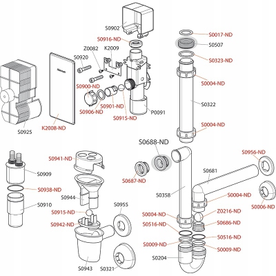 AlcaPlast syfon skroplin kondensatu z kulką AKS1Z