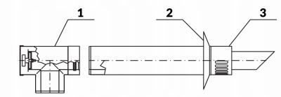 RED BAKS zestaw kominowy wylot przez ścianę 60/100