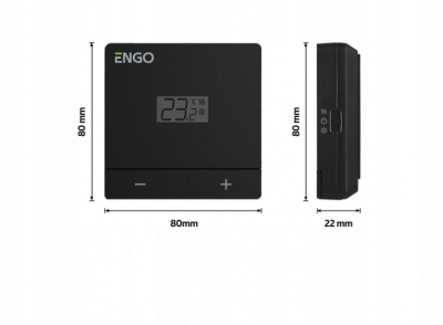 Engo EASY230B Regulator temperatury CZARNY