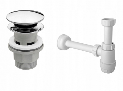 FERRO Korek klik klak + McAlpine półsyfon umywalka