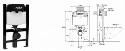 VALSIR WINNER-S stelaż wc H-80 do lekkiej zabudowy