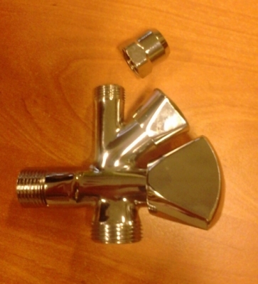 SCHLOSSER zawór KOMBI pod baterie i zmywarke/pralke 1/2 x 3/8 x 3/4