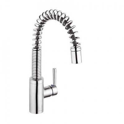 KLUDI STEEL 200 bateria kuchenna z wyciąganą wylewką STAL SZLACHETNA