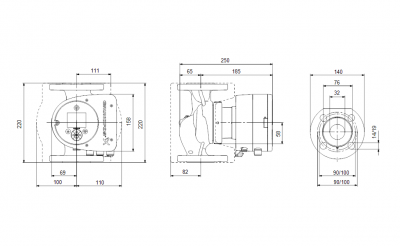 GRUNDFOS Pompa C.O. MAGNA3 32-100F 97924258