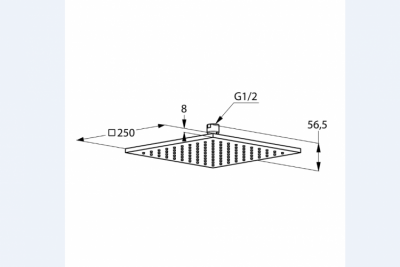 KLUDI A-QA GŁOWICA NATRYSKU 250 MM