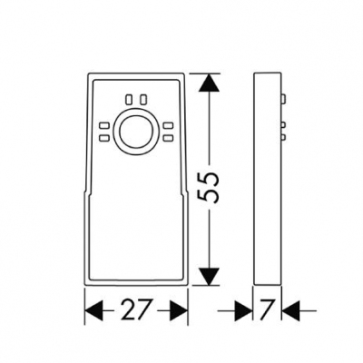 HANSGROHE Podkładka dystansowa do korekty w pionie