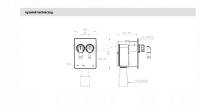 HL4000.2 Komplet przyłączeniowy do dwóch AGD