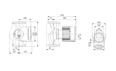 GRUNDFOS Pompa C.O. MAGNA3 50-180F 97924286
