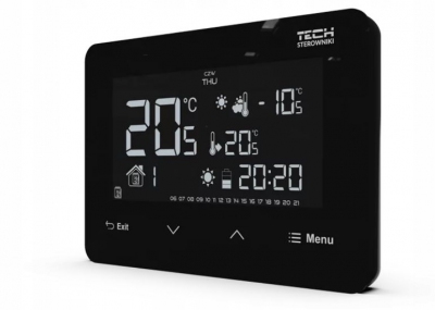 TECH ST-293 v2 regulator pokojowy bezprzewodowy CZARNY