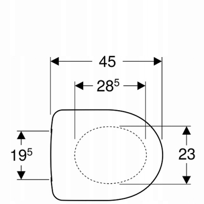 KOŁO NOVA PRO deska sedesowa wolnoopadająca M30124 do krótkiej miski M33125