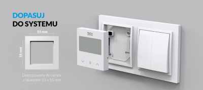 TECH F-2Z V1 przewodowy regulator pokojowy BIAŁY