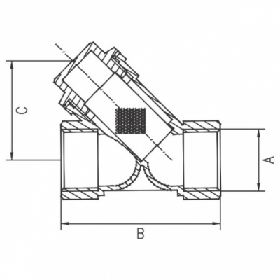 FERRO Filtr osadnikowy do C.O. 1 cal