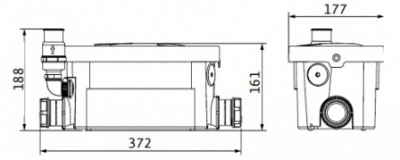 WILO pompa HiDrainlift 3-24  do wanny , prysznica , bidetu