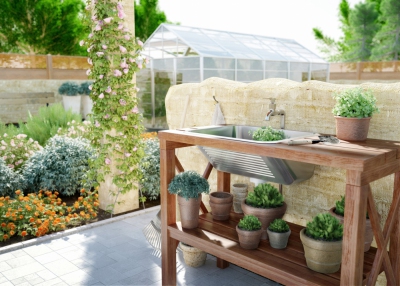 DEANTE zlew komora gospodarcza stal nierdzewna