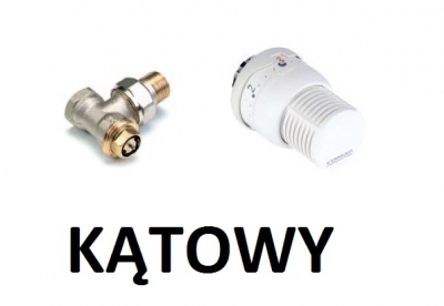 COMAP ZESTAW TERMOSTATYCZNY KĄTOWY głowica + zawór