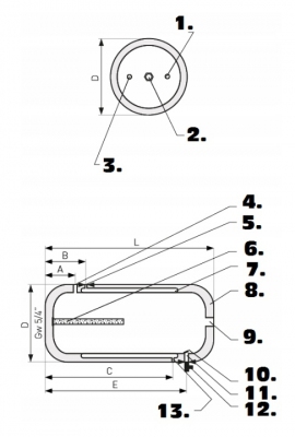 GALMET 20-1247 wymiennik dwupłaszczowy 120 LITRÓW