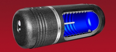 KOSPEL poziomy wymiennik c.w.u.dwupłaszczowy model WP 120 litrów