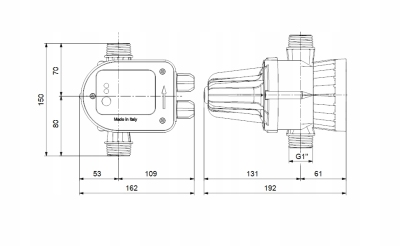 GRUNDFOS PM START Automatyczny wyłącznik ciśnienia do pompy 93225650