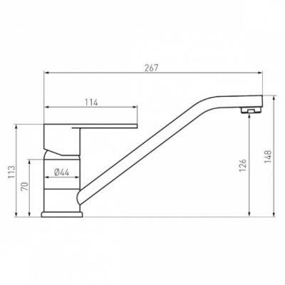 FERRO Bateria zlewozmywakowa stojąca Algeo