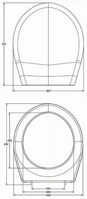 KOŁO DESKA SEDESOWA MIĘKKA IDOL, WOLNOOPADAJĄCA