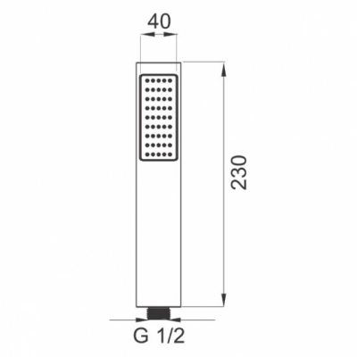 FERRO Rączka natrysku 1-funkcyjna MODERNO