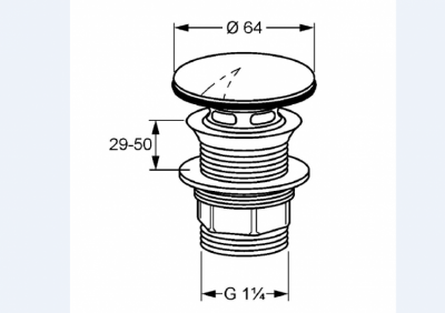 KLUDI BAD SIFONE DO UMYWALEK Z PRZELEWEM