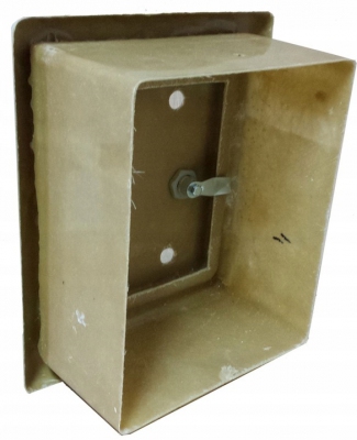 KEN R-23 BRĄZ obudowa podtynkowa skrzynka na kurek gazowy