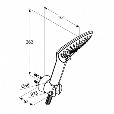 KLUDI FIZZ 3S  zestaw natryskowy wannowy 3-funkcje
