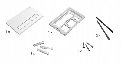 BLUE RAFA M08 przycisk spłukujący biały