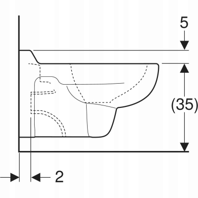 Geberit Bambini miska wisząca WC dla dzieci 201700000
