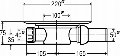 Viega Advantix odpływ łazienkowy kratka 703226