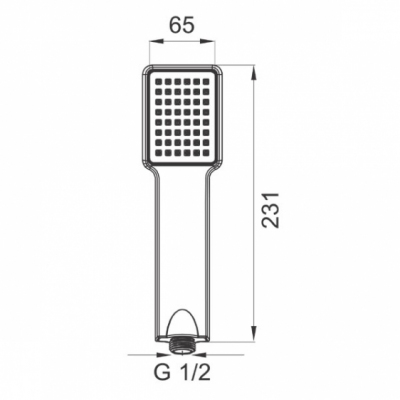 FERRO Rączka natrysku 1-funkcyjna QUADRO