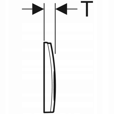 GEBERIT DELTA25 przycisk do stelaża DUOFIX BASIC UP100 chrom błyszczący