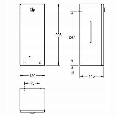 FRANKE KWC RODAN Elektroniczny dozownik środka dezynfekującego RODX627H