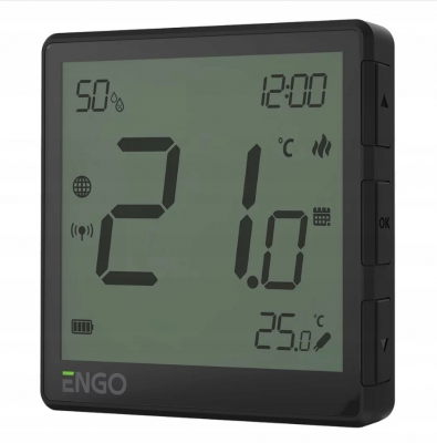 Engo EONEBATB Regulator temperatury CZARNY