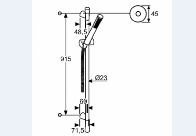 KLUDI A-QA ZESTAW NATRYSKOWY