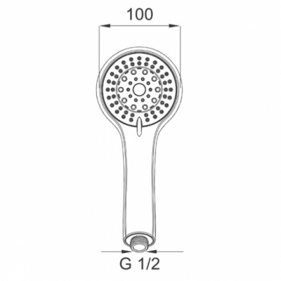 FERRO Rączka natrysku 5-funkcyjna SERA