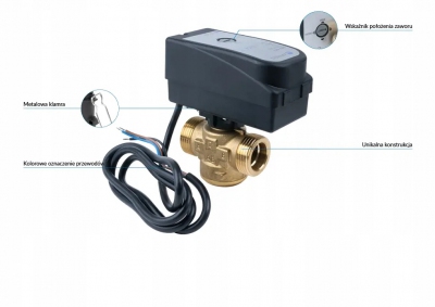 AFRISO 2-drogowy zawór strefowy AZV 443 G 1'