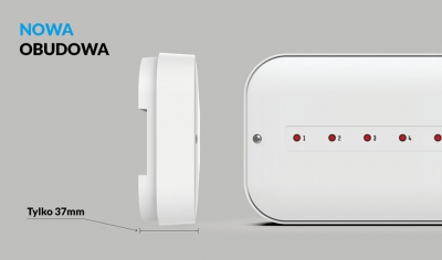 TECH L-5S  Listwa montażowa do obsługi zaworów termostatycznyh max 22 ,  Komunikacja przewodowa