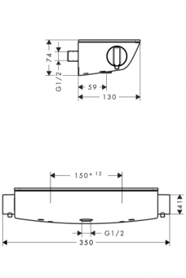 HANSGROHE Ecostat Ecostat Select, bateria termostatowa prysznicowa, DN15, montaż natynkowy CHROM