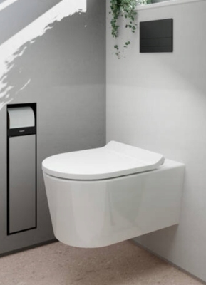 HANSGROHE EluPura S Miska wisząca WC bezkołnierzowa + deska wolnoopadająca