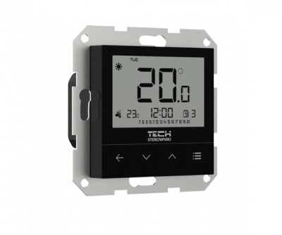 TECH F-4Z V1 przewodowy regulator pokojowy CZARNY